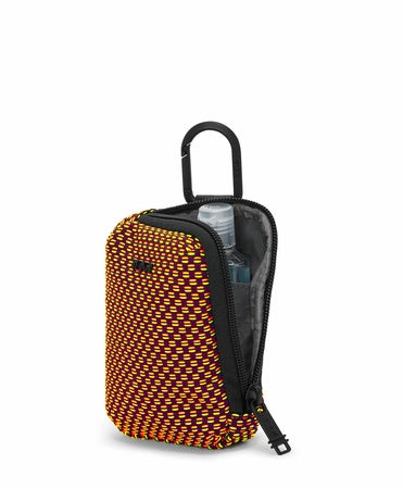 TUMI - Travel Accessories Modular Accessory Pouch - Small Organizer - Red/Lime Chameleon