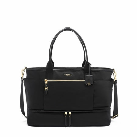 TUMI Voyageur Cleary Weekender Duffel Bag - For Work, Weekend, Day-to-Day, or on the Road - Travel Laptop Satchel for Women - Black