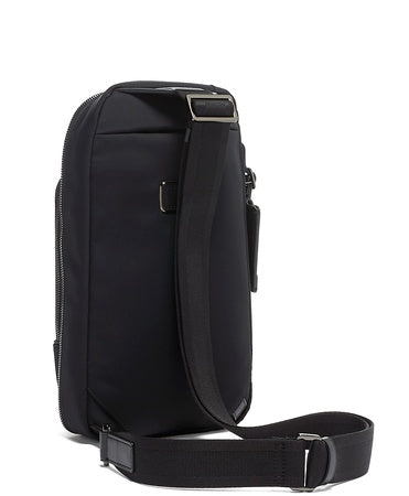 TUMI - Harrison Gregory Sling - Men's Lightweight Crossbody with Multiple Compartments - Travel or Commute Bag - Black Nylon