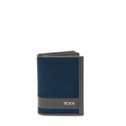 TUMI - Alpha Gusseted Card Case - Navy/Grey