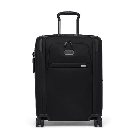 TUMI - Alpha Large Dual Access Expandable 4-Wheeled Carry-On Luggage - Zipper Expansion - Durable and Lightweight Travel Suitcase - TSA Lock & TUMI Tracer - Black