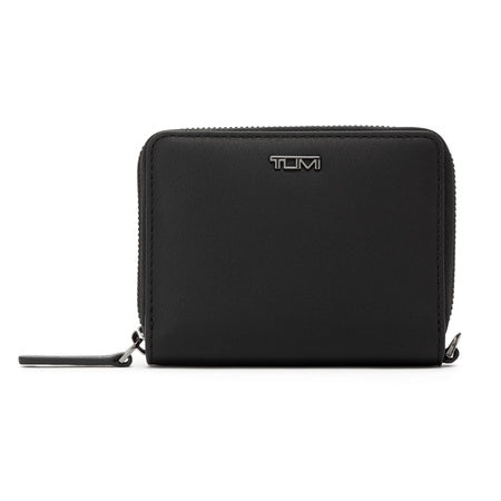 TUMI - Belden Tri-Fold Zip-Around - Leather Travel Wallet - Trifold Wallet with D-Ring - 3.8" X 4.8" X 1.0" - Black