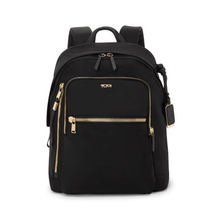 TUMI - Voyageur Halsey Backpack - Travel Backpack - For Business, Fashion, Commute - Holds Up to 14" Screens - Black & Gold