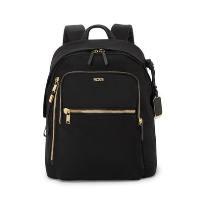 TUMI - Voyageur Halsey Backpack - Travel Backpack - For Business, Fashion, Commute - Holds Up to 14" Screens - Black & Gold