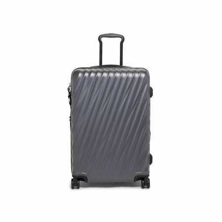TUMI - 19 Degree Medium Expandable Checked Packing Case - 4-Wheeled Luggage - Hard Shell Suitcase - 26.0" X 17.5" X 10.0" - Textured Grey