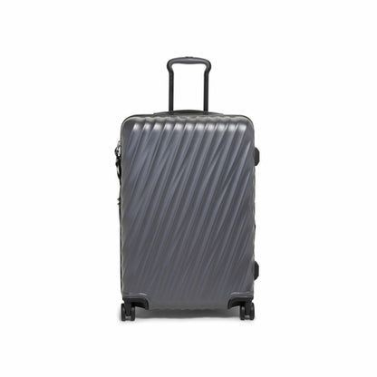 TUMI - 19 Degree Medium Expandable Checked Packing Case - 4-Wheeled Luggage - Hard Shell Suitcase - 26.0" X 17.5" X 10.0" - Textured Grey