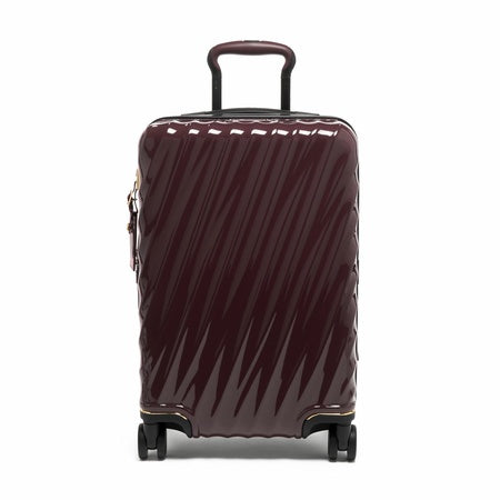 TUMI - 19 Degree Expandable Carry-On - 4-Wheeled Hard Shell Suitcase - 21.8" X 14.0" X 9.0" - Beetroot