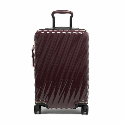 TUMI - 19 Degree Expandable Carry-On - 4-Wheeled Hard Shell Suitcase - 21.8" X 14.0" X 9.0" - Beetroot