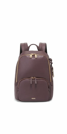 TUMI - Voyageur Hannah Backpack - Leather Laptop Backpack for Travel, Business, College & More - Commuter Backpack - Dark Mauve