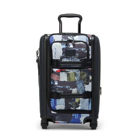 TUMI - Alpha International Expandable Front Lid 4 Wheeled Carry-On - Rolling Suitcase with Duffel Style Opening - Wheatpaste Print