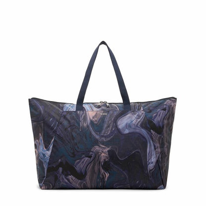 TUMI - Just In Case Tote - Foldable, Lightweight and Compact, Packable Travel Bag - Folds Into Included Pouch - Large, Liquid Navy