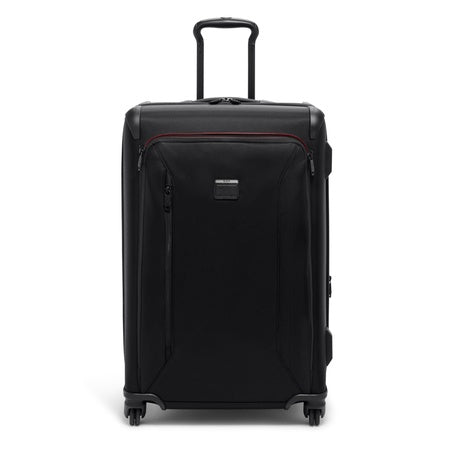 TUMI - Aerotour 4 Wheel Expandable Luggage - Men's and Women's Lightweight Business and Leisure Travel Suitcase - 26" Medium Expandable Checked, Black