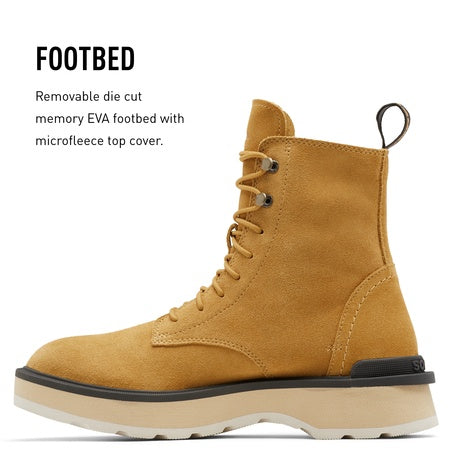 Sorel Women's Hi-Line Lace Boot - Geo Yellow, Jet - Size 10.5