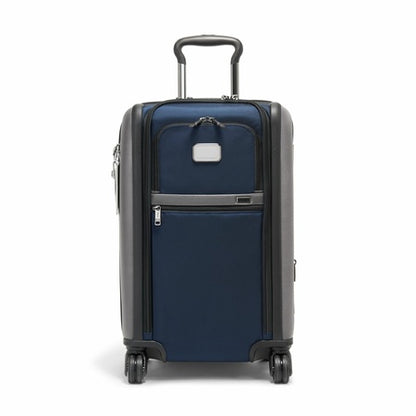 TUMI - Alpha Dual Access Expandable Carry-On Luggage - Zipper Expansion - Durable Ballistic Nylon Lightweight Suitcase -TSA Lock Tracer - Navy/Grey