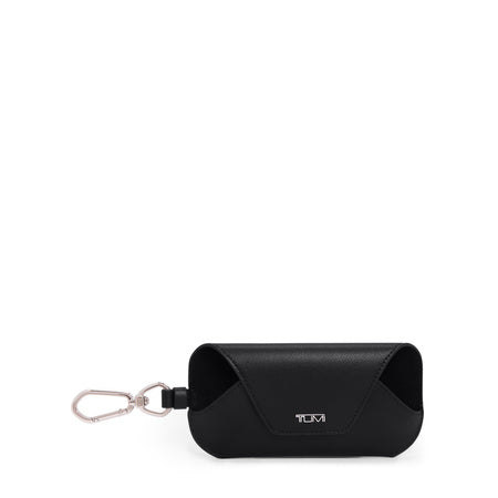 TUMI - Belden Leather Sunglass Charm - Women's Eyewear Case with Clip - Black