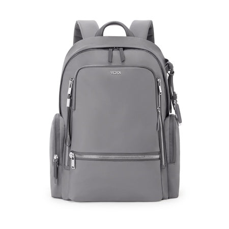 TUMI - Voyageur Celina Backpack - Women's Work and Travel Bag - 16.0" X 10.6" X 6.5" - Holds Up to 16" Laptop - Fog Grey & Silver Hardware