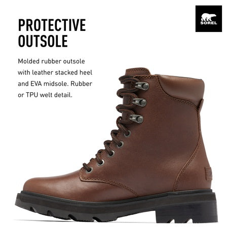 Sorel Lennox™ Lace STKD Waterproof Tobacco/Black 5 B (M)