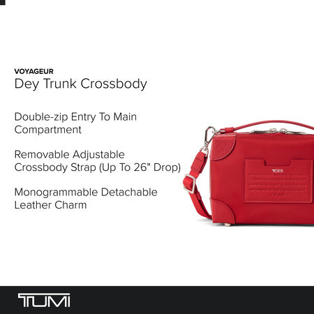 Tumi Womens Small Soft Trunk Crossbody Tumi Red One Size