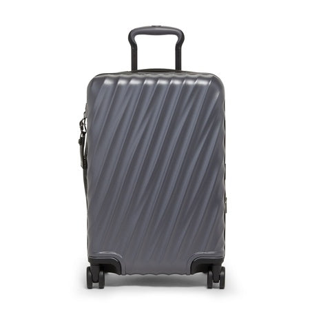 TUMI - 19 Degree Expandable Carry-On - 4-Wheeled Hard Shell Suitcase - 21.8" X 14.0" X 9.0" - Matte Grey Texture