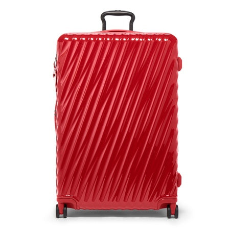 TUMI - 19 Degree Large Expandable Checked Luggage - 4-Wheels - Durable Hard Shell Zipper Expansion Checked Bag - Suitcase - Red