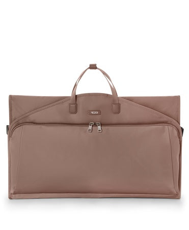 TUMI - Travel Accessory Garment Bag - Foldable Garment & Suit Carrier with Add-A-Bag Sleeve - For 2 Garmets - Light Mauve