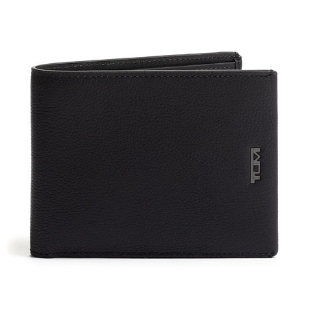 TUMI - Nassau Double Billfold Wallet - Card Holder Wallet for Men & Women - RFID Wallet Protection - Nappa Leather Material - Black Texture