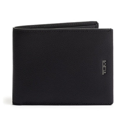 TUMI - Nassau Double Billfold Wallet - Card Holder Wallet for Men & Women - RFID Wallet Protection - Nappa Leather Material - Black Texture