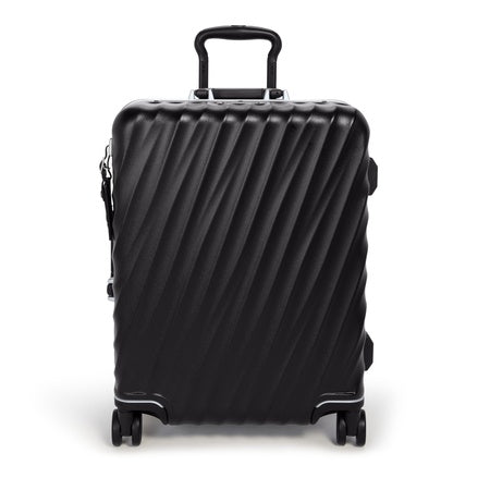 TUMI 19 Degree Frame Continental 4 Wheel Carry-On - Lightweight Suitcase - Hard Shell Luggage - 21.8" X 15.8" X 9.0" - Black Textured