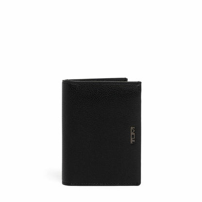 TUMI - Nassau L-Fold - Card Holder Wallet for Men & Women - With ID Window - Nappa Leather Material - Textured Black
