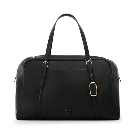 TUMI - Voyageur Oaklynn Weekender - Women's Leather Travel and Everyday Carryall - Black with Light Gold Hardware