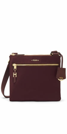 TUMI - Voyageur Tula Crossbody Bag - Over Shoulder Satchel for Women - Beetroot