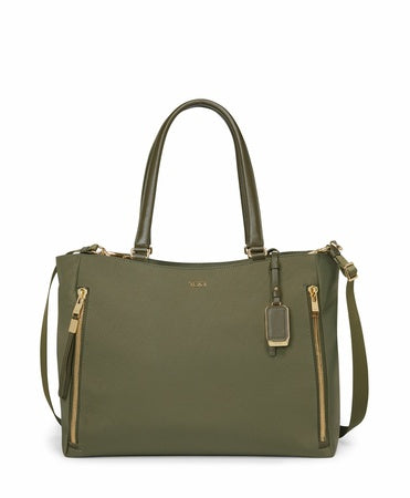 Tumi Womens Valetta Large Tote Olive One Size