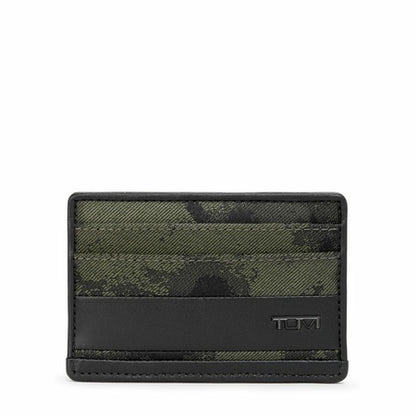 TUMI - Alpha Slim Card Case - Slim Billfold Wallet for Travel - Slip Pocket Wallet - Small Wallet - 2.8" X 4.1" X 0.2" - Camo Jacquard