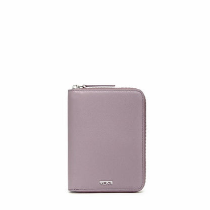 TUMI - Belden Zip-Around Passport Case - Leather Travel Wallet and Organizer - With Document & Passport Holder - Lilac