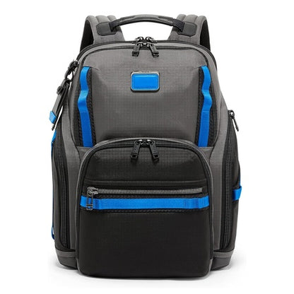TUMI - Alpha Bravo Search Backpack - Laptop Backpack for Men & Women - Backpack for Work & Travel - 17.0" X 14.0" X 8.3" - Grey/Blue