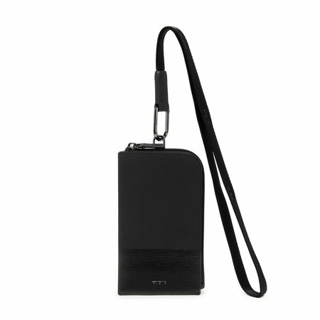 TUMI - Nassau SLG Card Pouch Lanyard - Black/Black