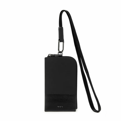 TUMI - Nassau SLG Card Pouch Lanyard - Black/Black