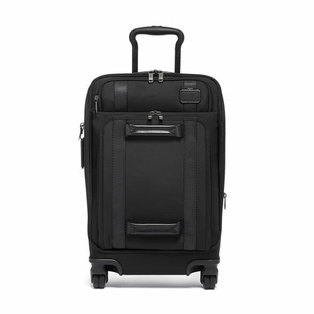 TUMI Men's Merge International Front Lid 4 Wheeled Carry On Suitcase, Black, One Size