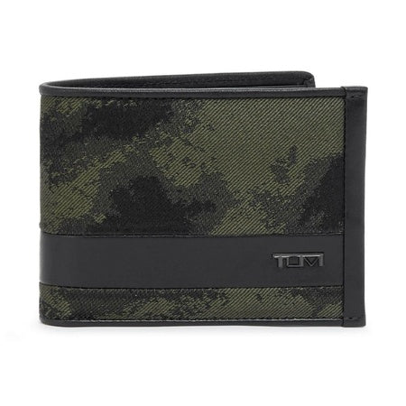 TUMI - Alpha Double Billfold - Men's Premium Wallet - Secure & Durable with Hidden Card Pocket - Camo Jacquard