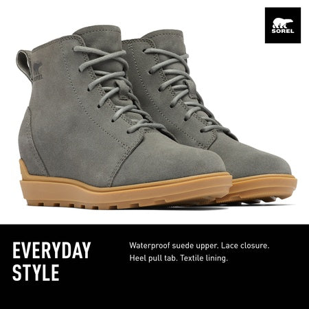 Sorel Womens Evieâ„¢ II Lace Quarry/Gum 17 8 B - Medium