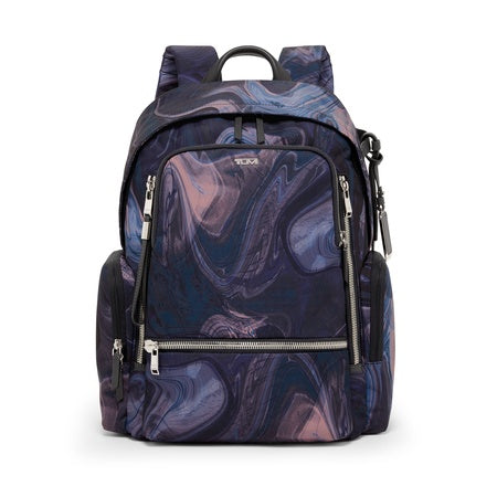 TUMI - Voyageur Celina Backpack - Women's Work and Travel Bag - 16.0" X 10.6" X 6.5" - Holds Up to 16" Laptop - Navy Liquid Print