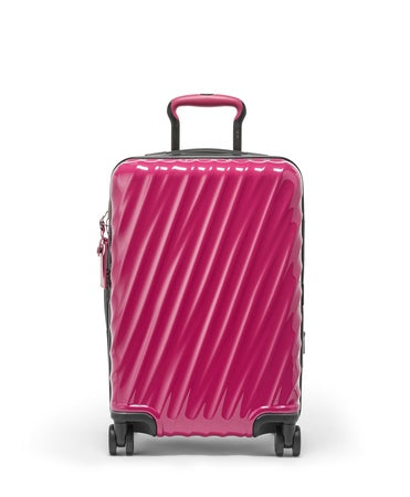 TUMI - 19 Degree Expandable Carry-On - 4-Wheeled Hard Shell Suitcase - 21.8" X 14.0" X 9.0" - Fuchsia