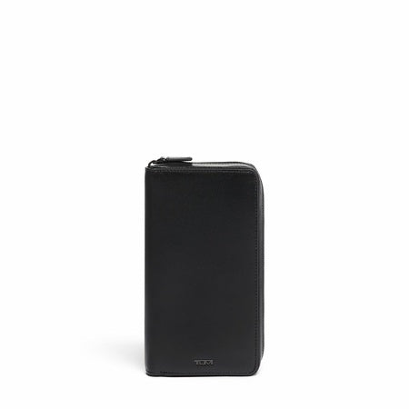 TUMI - Nassau Zip-Around Travel Wallet for Men - Black Smooth