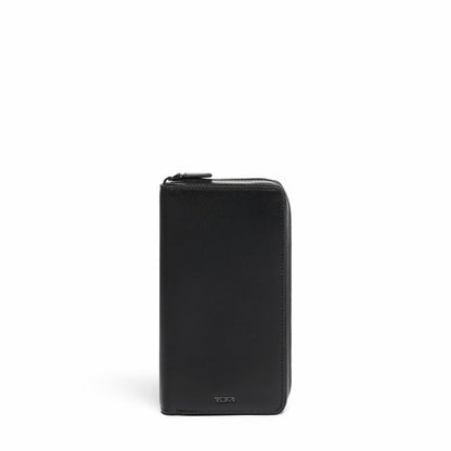 TUMI - Nassau Zip-Around Travel Wallet for Men - Black Smooth