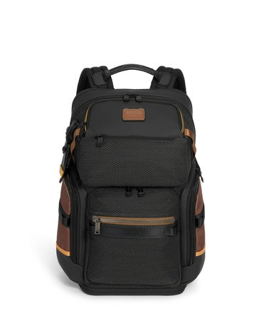 TUMI - Alpha Bravo Nomadic Backpack - Men's Durable Carry On Bag - 18.8" X 15.0" X 9.0" - Fits up to 15" Laptop - Black Onyx