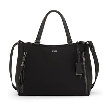 TUMI - Voyageur Valetta Tote - Women's Carryall Bag, Lightweight and Roomy, Functional Purse for Everyday, Business & Travel - Medium, Black & Gunmetal Hardware