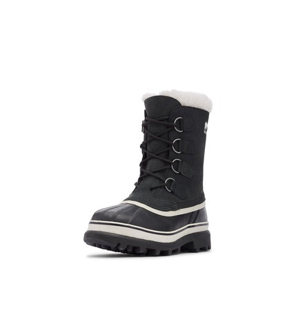 SOREL Women's Caribou Waterproof Boot - Black, Stone - 9