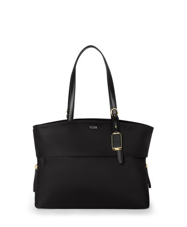 Tumi Womens Cam Large Tote Black/Gold One Size