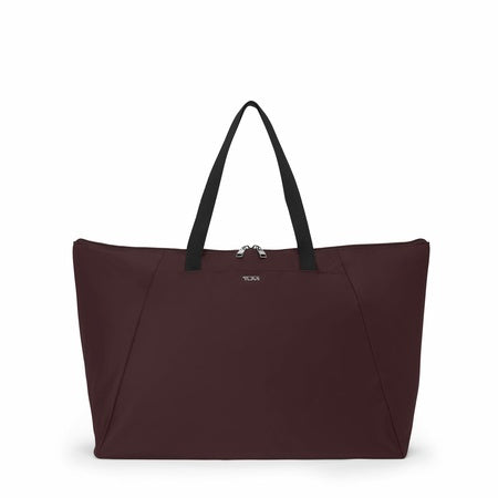 TUMI - Just In Case Tote - Foldable, Lightweight and Compact, Packable Travel Bag - Folds Into Included Pouch - Large, Deep Plum