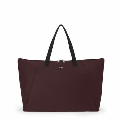 TUMI - Just In Case Tote - Foldable, Lightweight and Compact, Packable Travel Bag - Folds Into Included Pouch - Large, Deep Plum